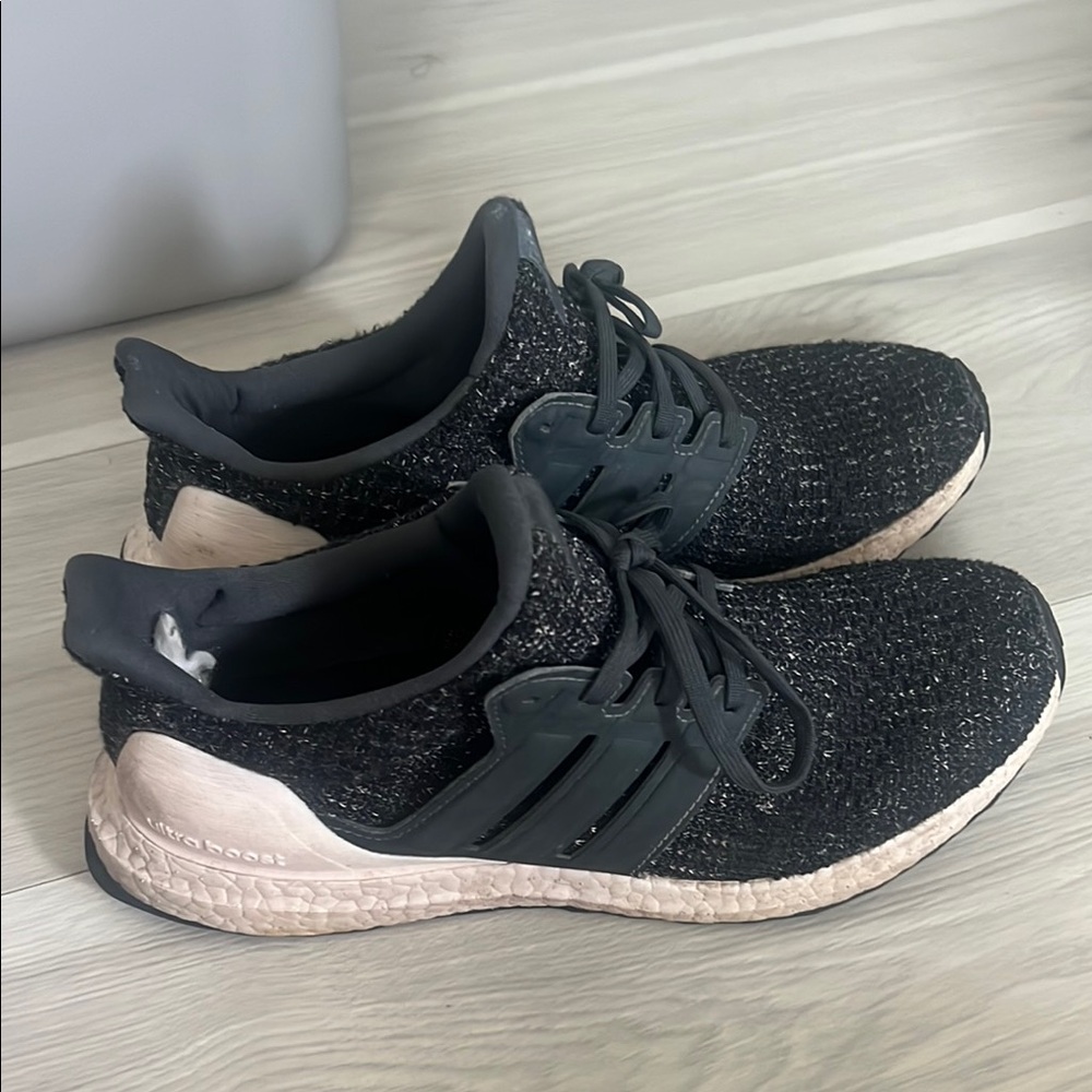 Adidas Black and Very Light Pink Sneakers for Everyday Comfort